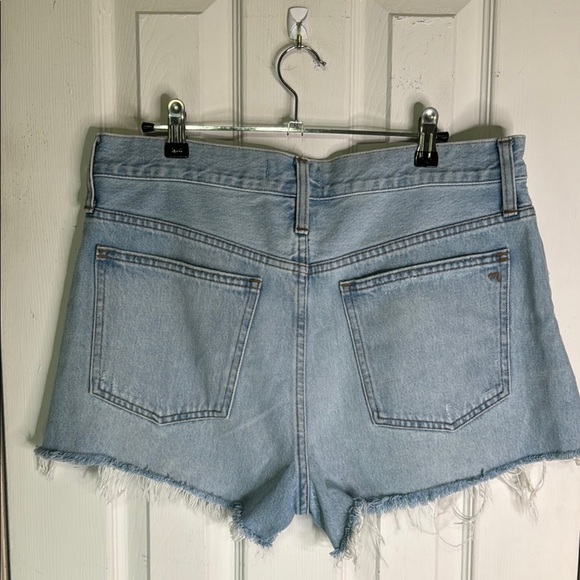 Madewell Relaxed Denim Cutoff Shorts Button Fly Size 29 W 17.5” I 3” R 12” - Picture 2 of 7